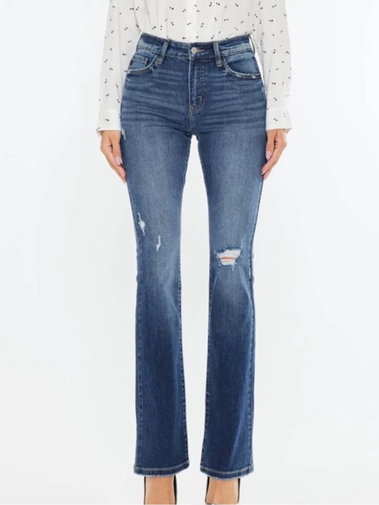 KanCan Denim - KanCan Brooklyn Distressed High-Rise Bootcut Jeans - Women’s 7/27